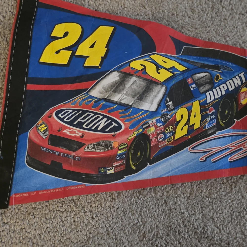 Nascar Red and Blue Pennant